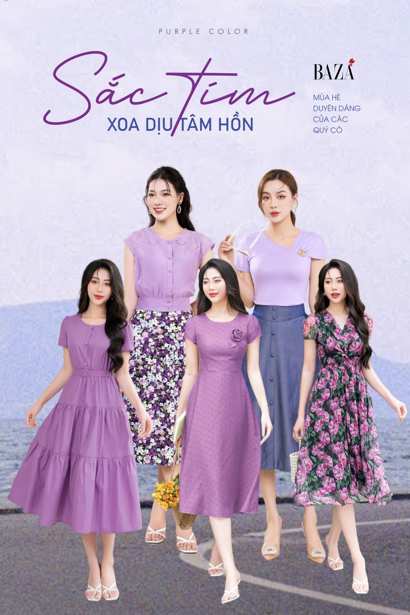 Purple color - Màu sắc thời trang nổi bật Hè 2023